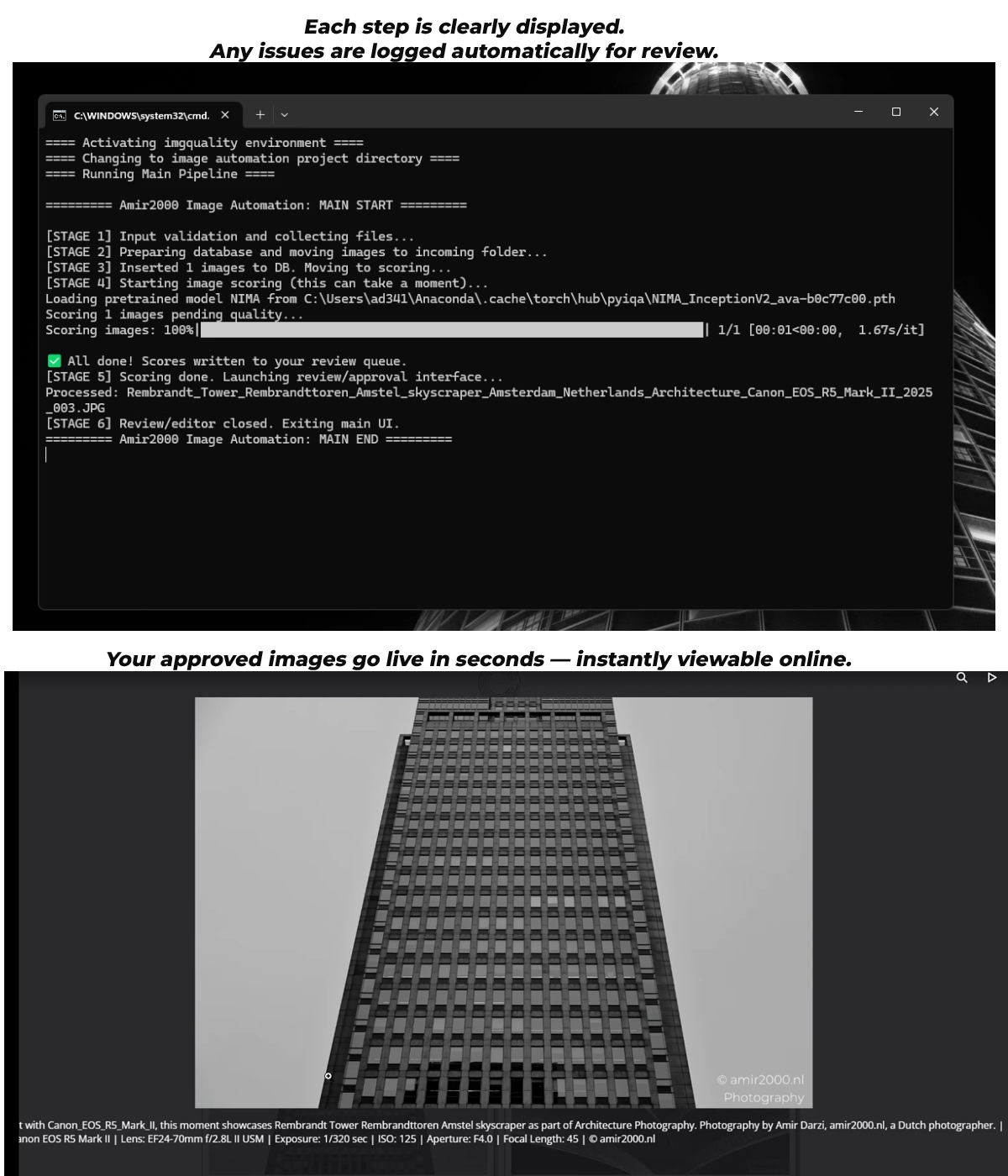 Step 2 - Image approval and publish