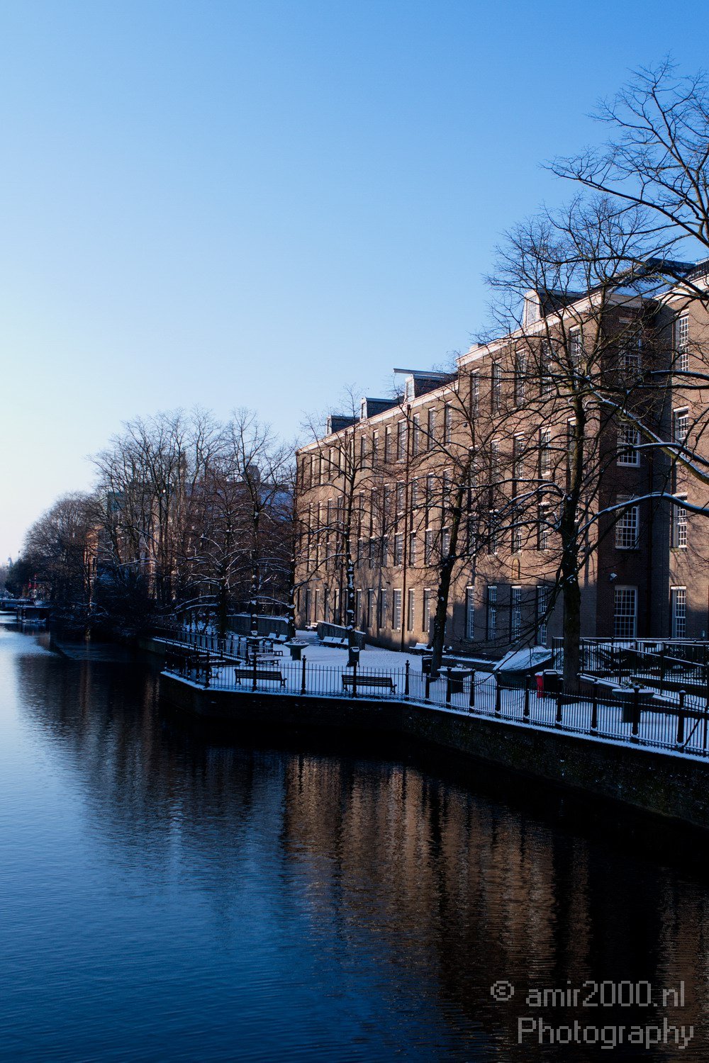 Amsterdam winter cold day sun Netherlands Cityscape in Amsterdam Netherlands Photo 3