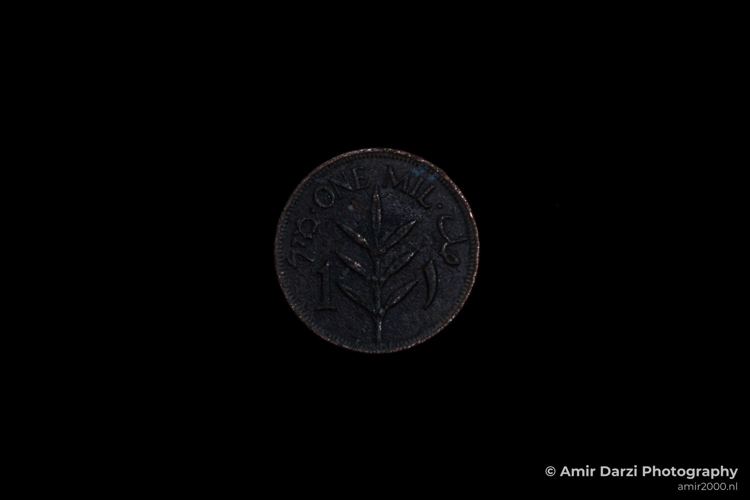 Israel Palestine Coin Mils Mil British side-b Miscellaneous in General Photography Collection