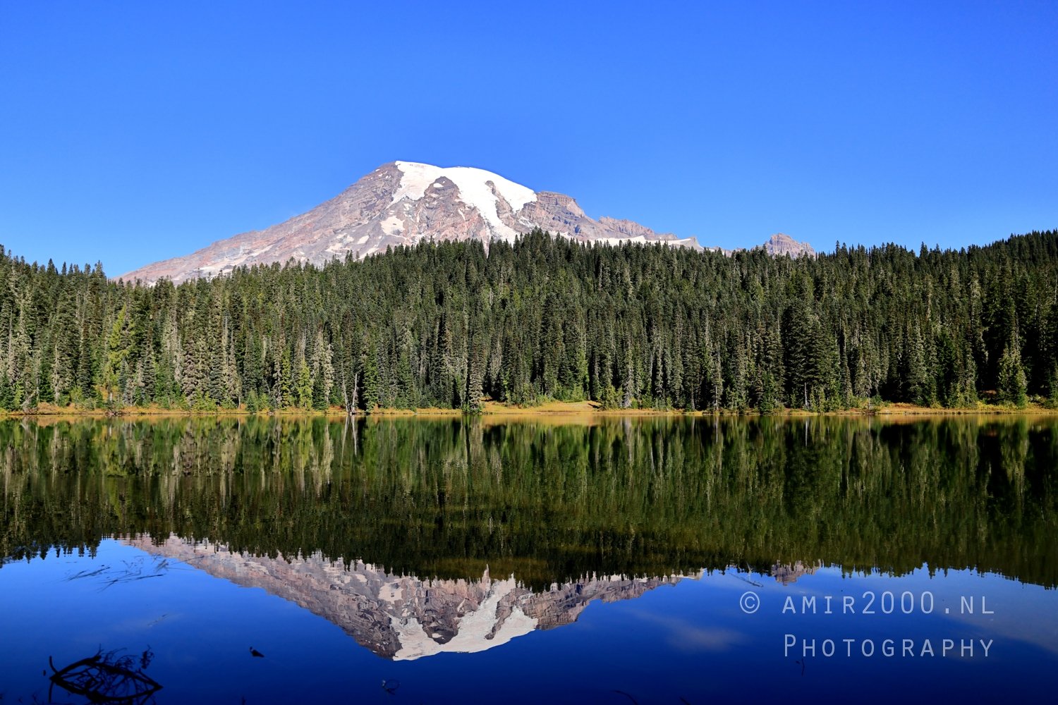Mount Rainier National Park reflection lake Washington USA landscape nature Photo 11