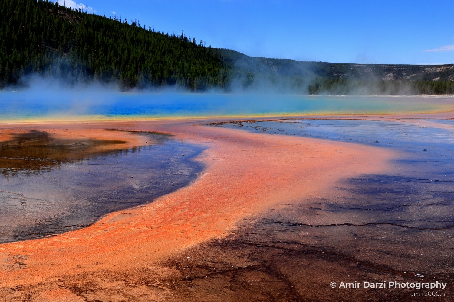 Grand Prismatic Spring Yellowstone National Park Wyoming USA landscape nature And Teton in Yellowstone Grand Teton Photo 70