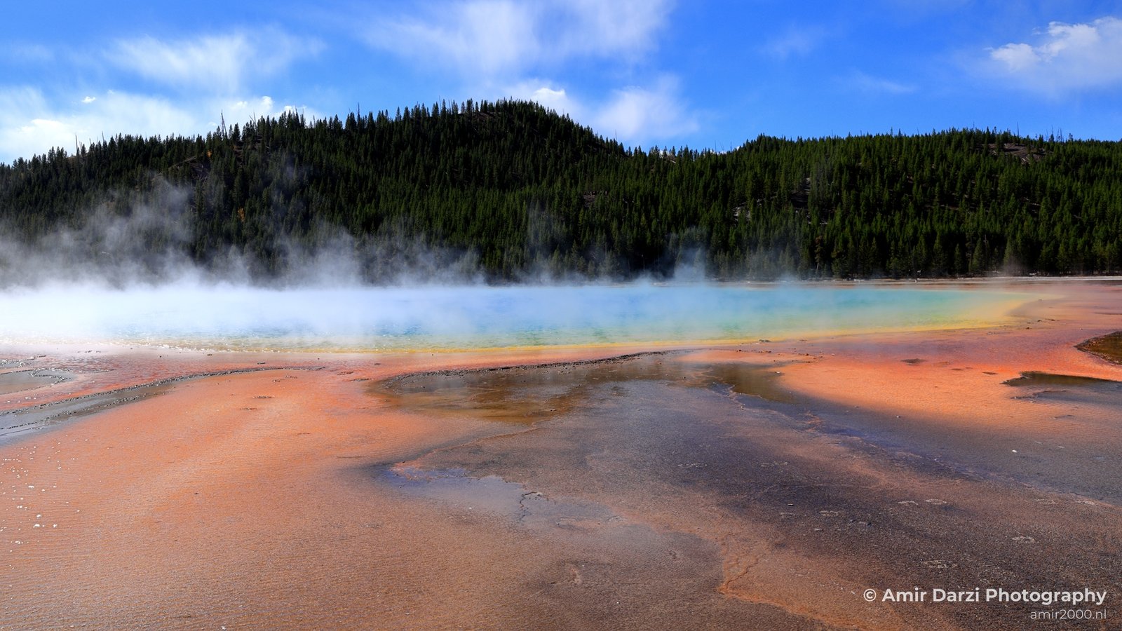 Grand Prismatic Spring Yellowstone National Park Wyoming USA landscape nature And Teton in Yellowstone Grand Teton Photo 81