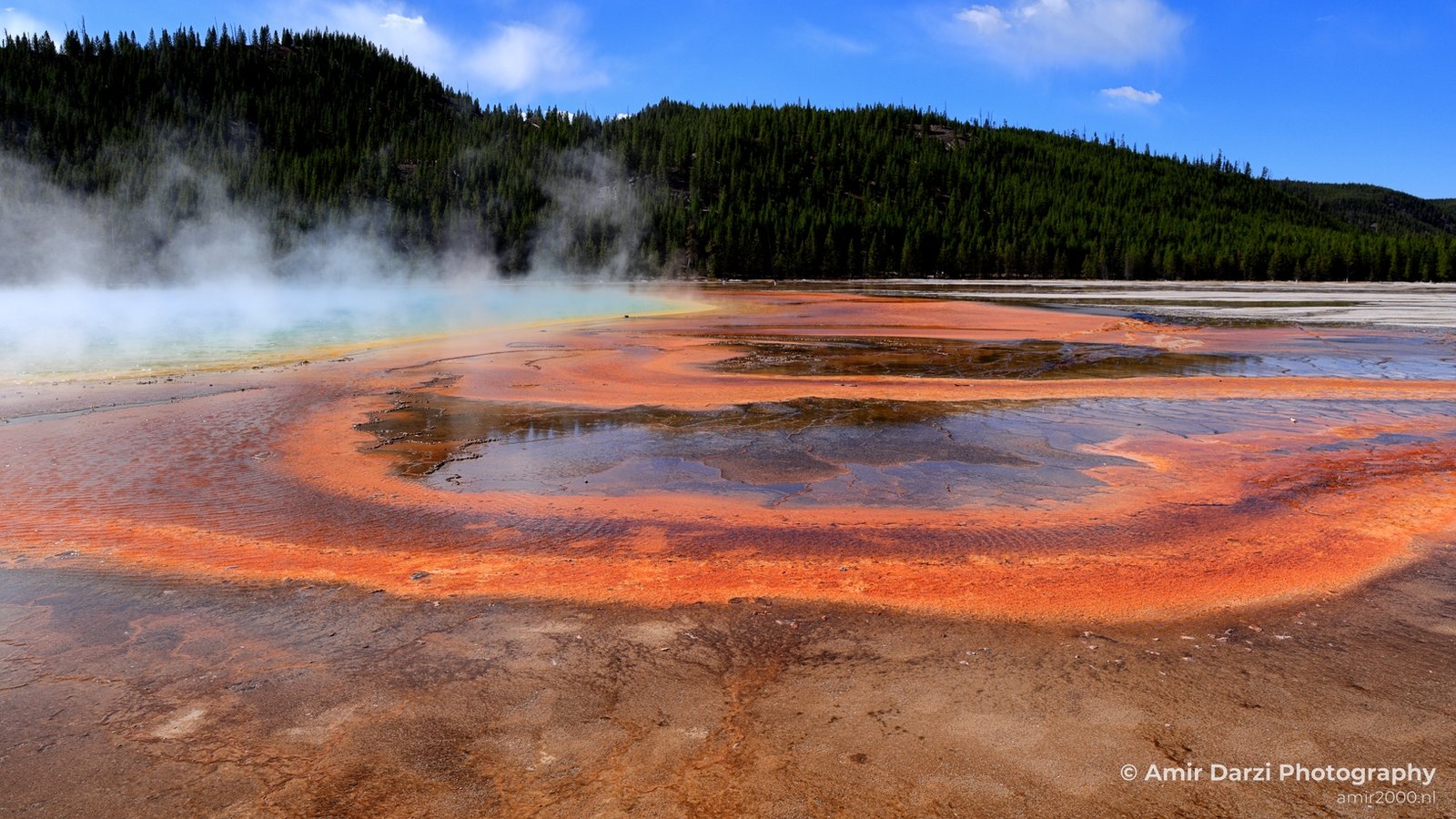 Grand Prismatic Spring Yellowstone National Park Wyoming USA landscape nature And Teton in Yellowstone Grand Teton Photo 86