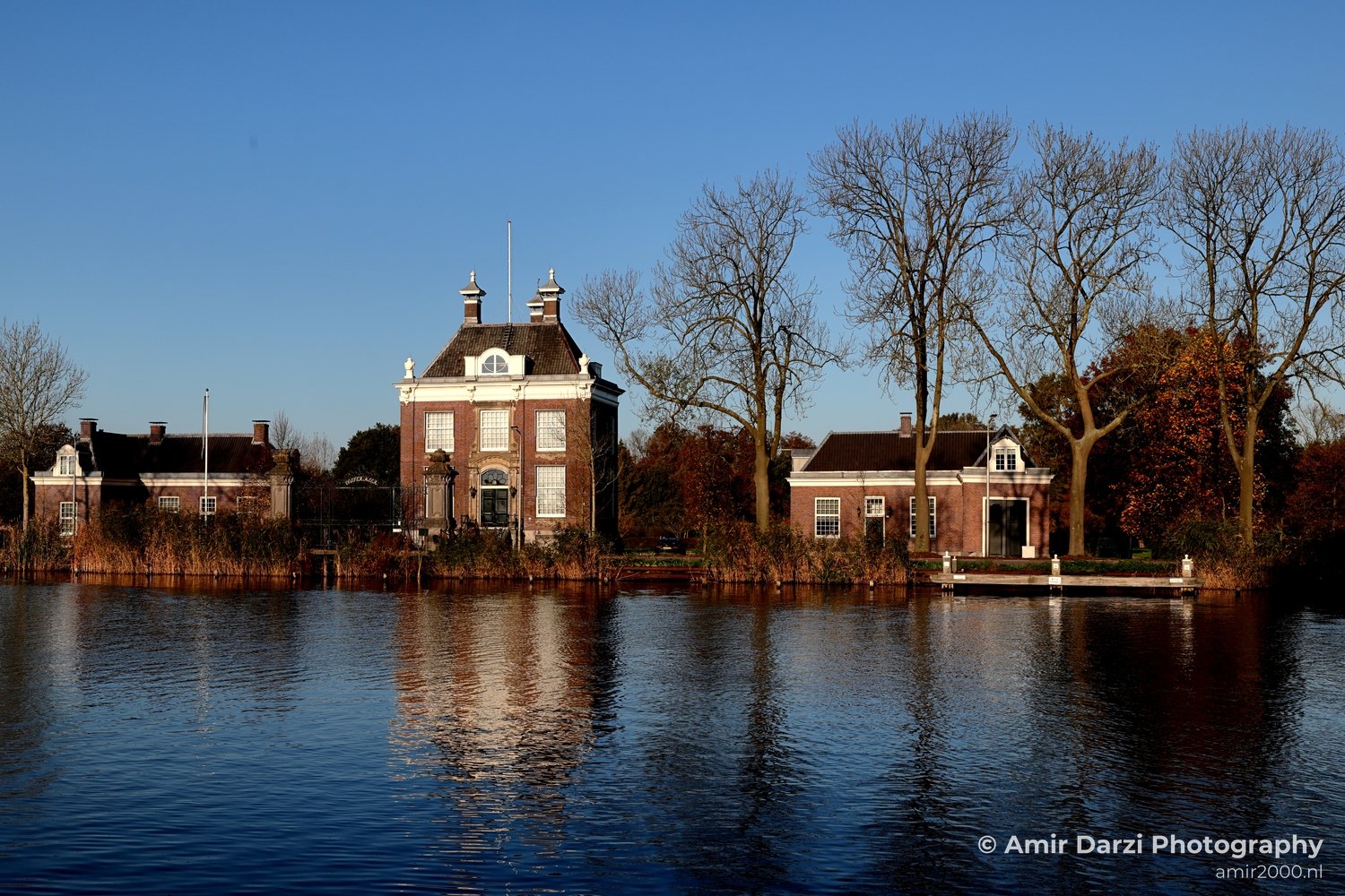 Amsteldijk Fall Blue hour scenery reflection Amsterdam landscape nature Netherlands Cityscape in Amsterdam Netherlands Photo 3