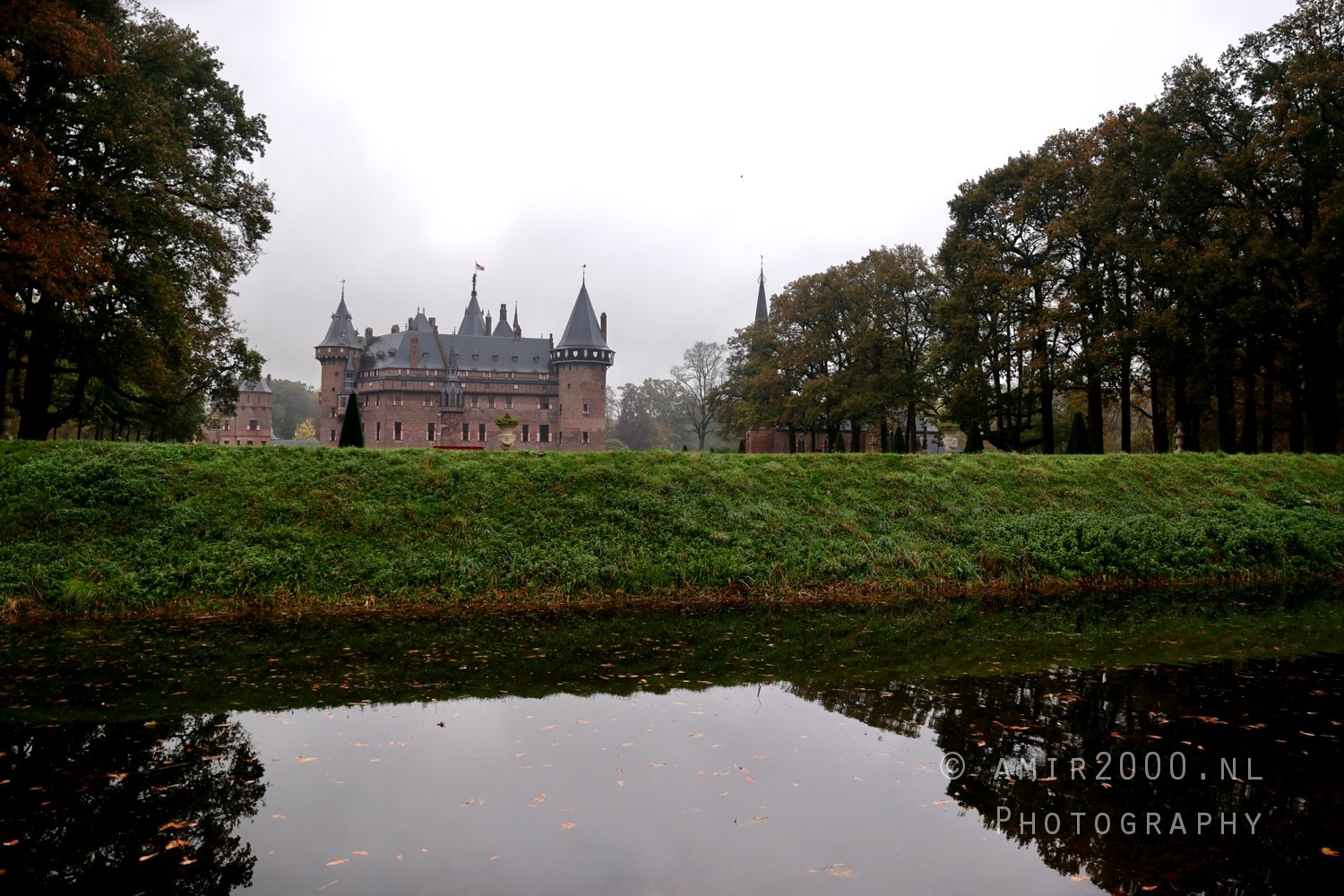 Castle De Haar Front View Historic Landscape in Utrecht Netherlands from nature series