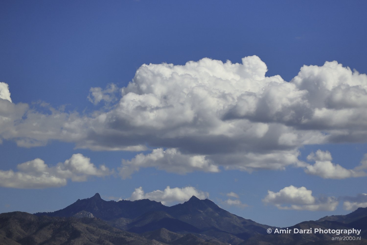 Desert Landscape Arizona Cloudy skies above the mountains in the western USA in Nature Landscape Western