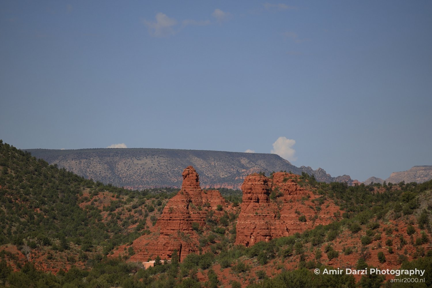 Red Rock State Park A view of the iconic red rocks from a distance in Sedona Arizona USA