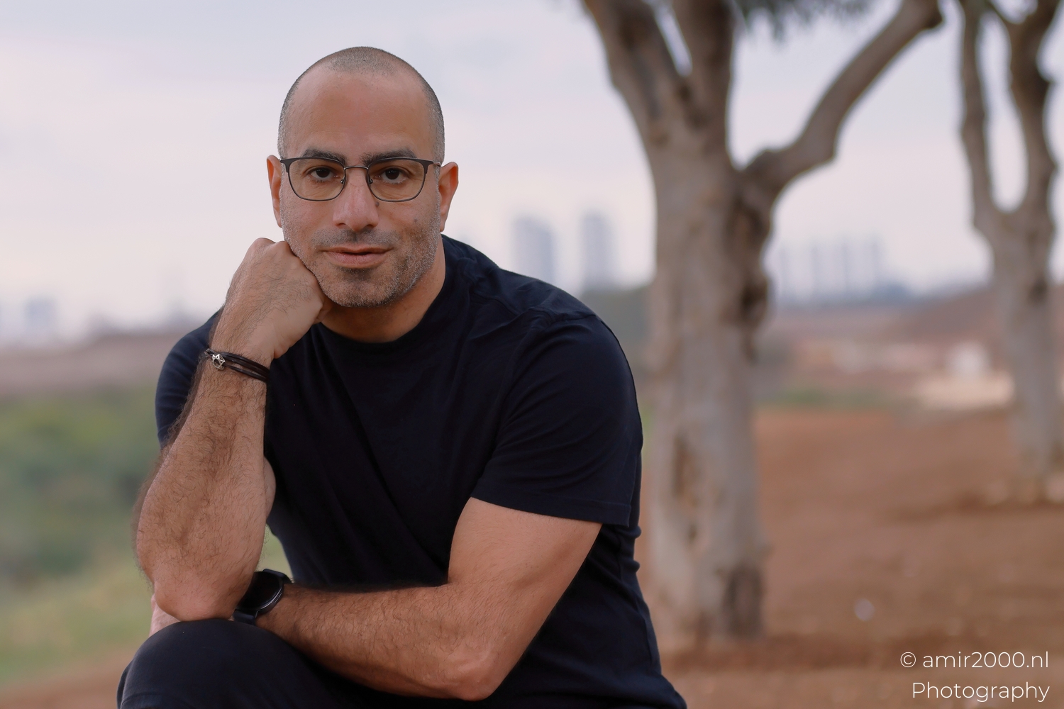 Self Portrait at Ariel Sharon Park From RAW to Warm Morning