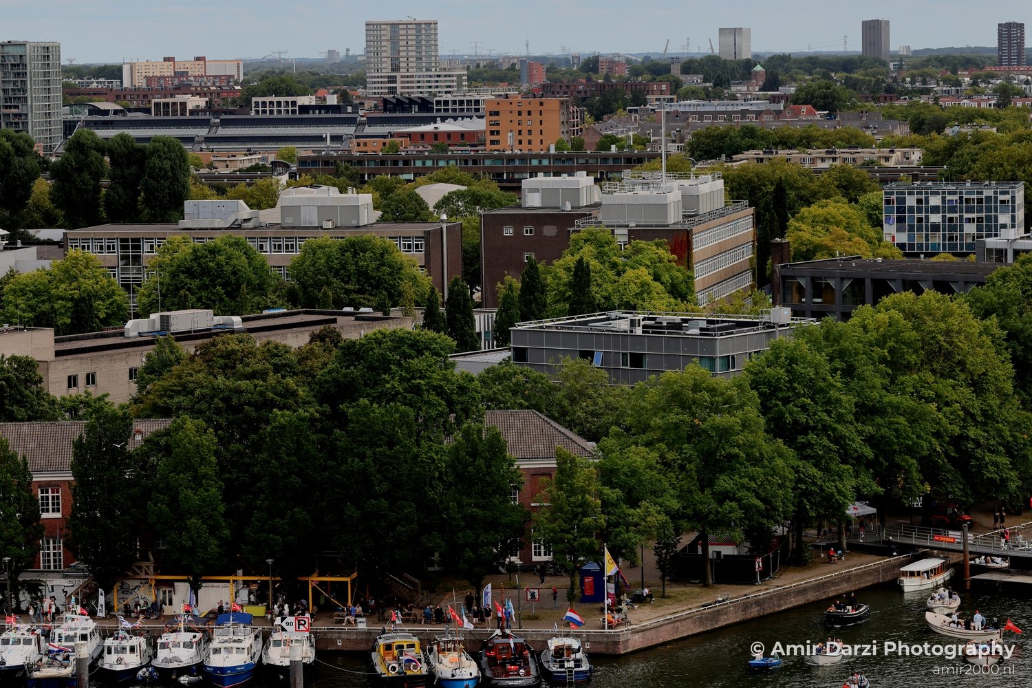 Looking at the city and the roof tops Amsterdam Netherlands Cityscape Photo 6