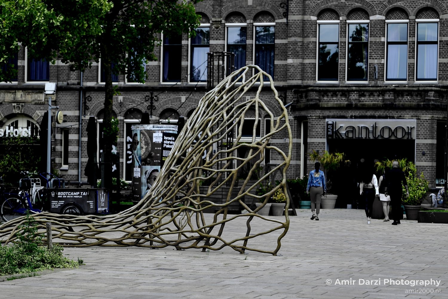 Wooden Sculpture at Westerpark Amsterdam Netherlands Cityscape