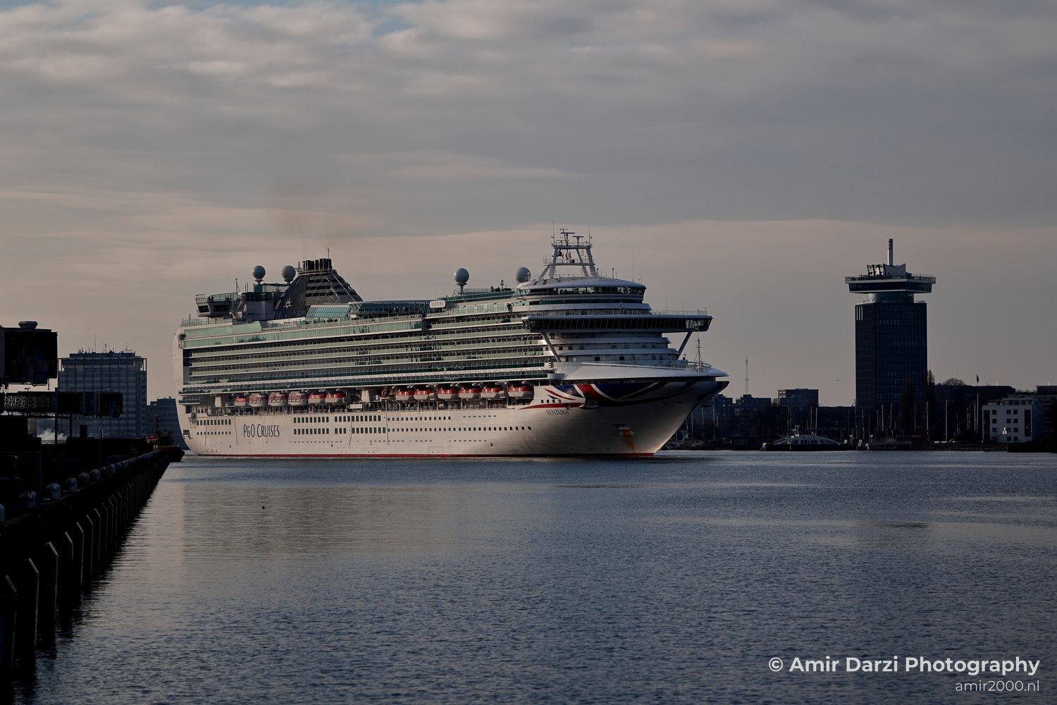 Cruise ship in the city Amsterdam Netherlands Miscellaneous Photo 1
