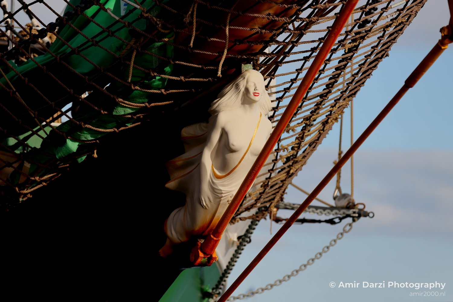 Looking at details of tall ships figureheads rigging galleon anchor details Sail 2025 750 Photo 8