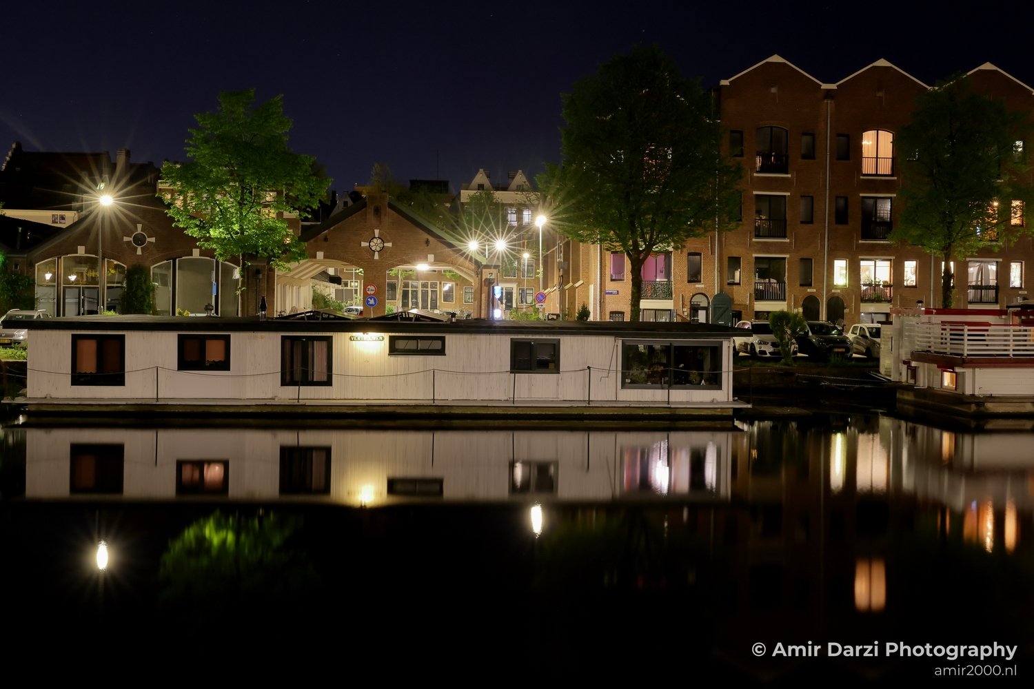 Entrepotdok Reflection Amsterdam Netherlands Night Photo 5