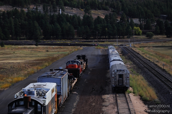 Small places on the go road trip in Arizona USA. A train station in a rural area of Arizona, - image from year 2025 #008