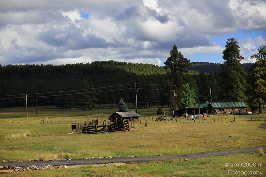 Small places on the go road trip in Arizona USA. A quaint cabin nestled in a serene desert - image from year 2025 #044