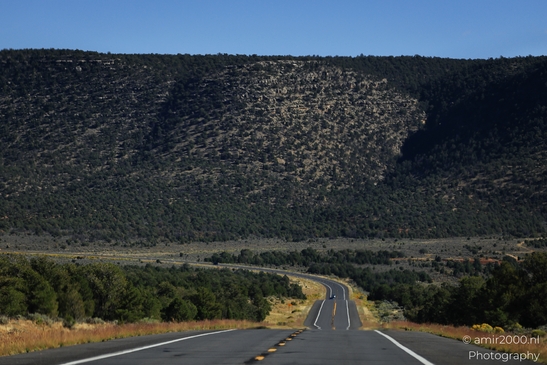 On The Way In Western USA in Transportation Collection. A long, straight highway in the western - image from year 2025 #031