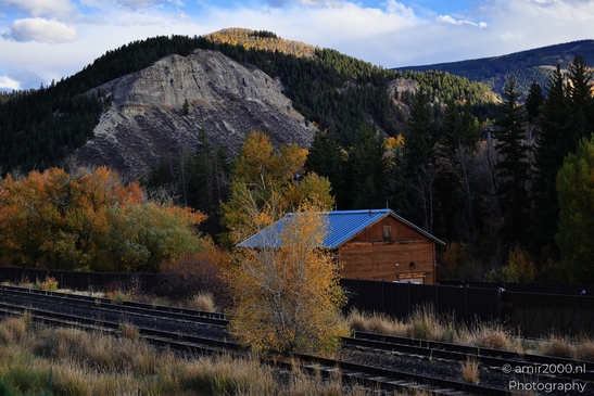 Wide view of scene with nearby trees and open horizon in Avon Eagle County Colorado. image from year 2025 #14