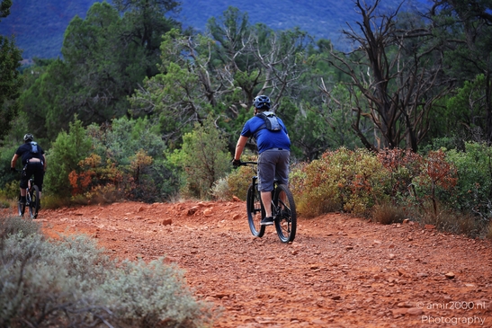 Bell Rock Hike Loop Mountain biking on a rocky trail in the desert in Sedona Arizona USA image from year 2025 #12