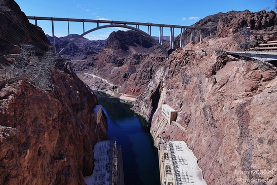 Hydroelectric power plant in Hoover Dam Nevada Arizona USA. The Hoover Dam, a marvel of modern - image from year 2025 #006