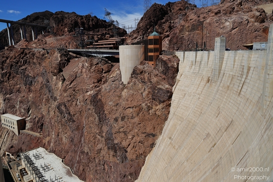 Hydroelectric power plant in Hoover Dam, Arizona. The dam's curved structure stands as a - image from year 2025 #009