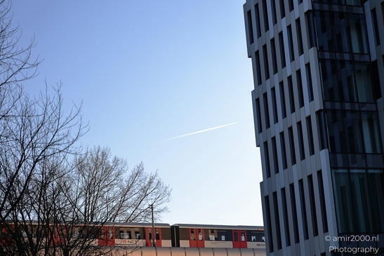 Postillion Hotel And Convention In Amstelkwartier Zuid and metro passing by - image from year 2025 #005
