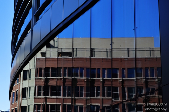 Reflections on an urban office building in Denver Colorado USA. - image from year 2025 #009