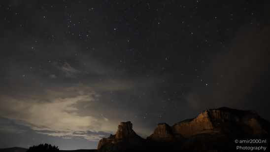 Night Sky Starfield Over Desert in Sedona Arizona USA. The night sky in Sedona, Arizona, is a - image from year 2025 #007