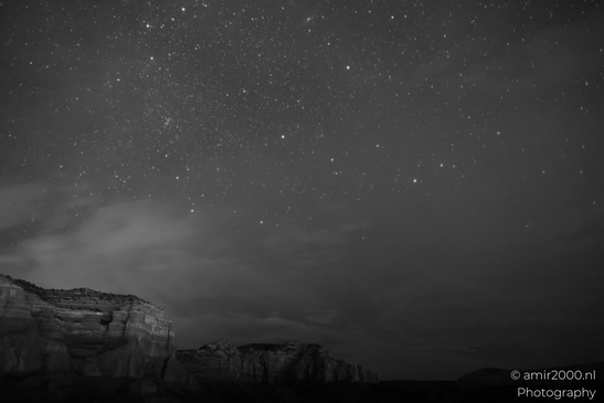 Night Sky Starfield Over Desert in Sedona Arizona USA. The night sky in Sedona, Arizona, is a - image from year 2025 #011