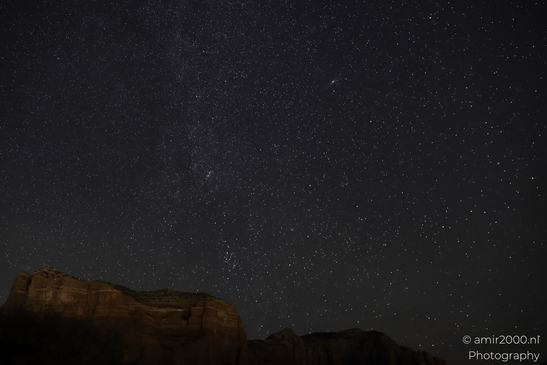Starry Night In Bell Rock in Sedona Arizona USA. The silhouette of Bell Rock against the - image from year 2025 #003