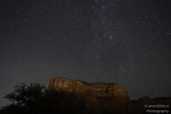 Starry Night In Bell Rock in Sedona Arizona USA. The star-filled night sky over Bell Rock in - image from year 2025 #006
