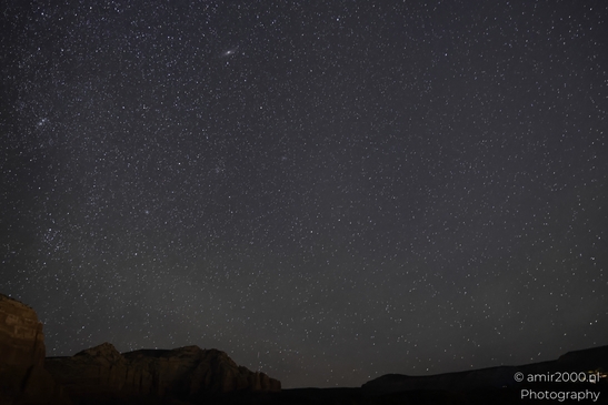 Starry Night In Bell Rock in Sedona Arizona USA. The starry night sky above Bell Rock in Sedona, - image from year 2025 #008