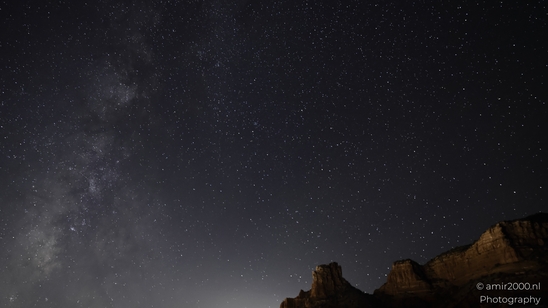 Starry Night In Bell Rock in Sedona Arizona USA. The starry night sky above Bell Rock in Sedona, - image from year 2025 #014