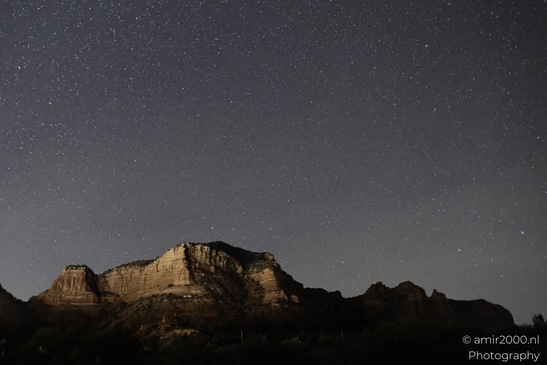 Starry Night In Bell Rock in Sedona Arizona USA. The star-filled night sky over Bell Rock in - image from year 2025 #017