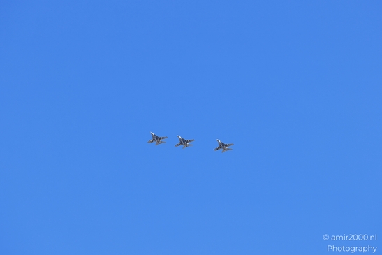 Four F A 18 Hornets jets flying in formation in Colorado USA. Four F/A-18 Hornet fighter jets - image from year 2025 #001
