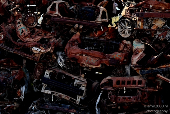 Fragments of lives and stories—the Car Wall Memorial serves as a stark reminder of the events of October 7 and the lives forever changed. Photographed by Amir Darzi. Photography by amir2000.nl, a Dutch photographer.