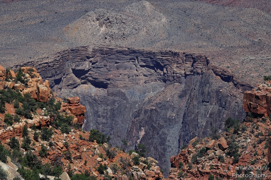 Grandview Point overlook telephoto canyon textures and layered rock formations with deep - image from year 2025 #003
