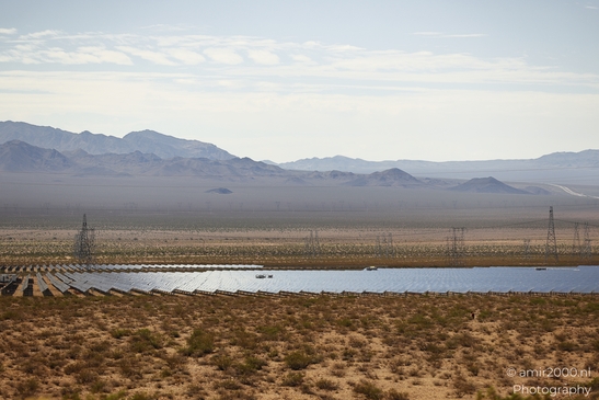 Desert Solar Farm Nevada USA in Utility Photography Series. A solar farm in the desert of - image from year 2025 #002