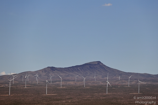 Desert Wind Farm in Arizona USA in Utility Photography Series. The desert wind farm under a - image from year 2025 #002
