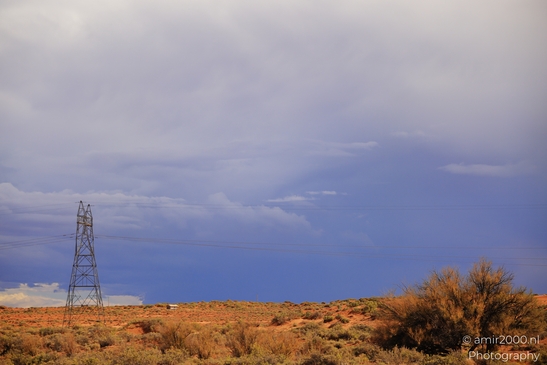 Power Lines In Desert Arizona USA in Utility Photography Series. The power lines stretch across - image from year 2025 #005