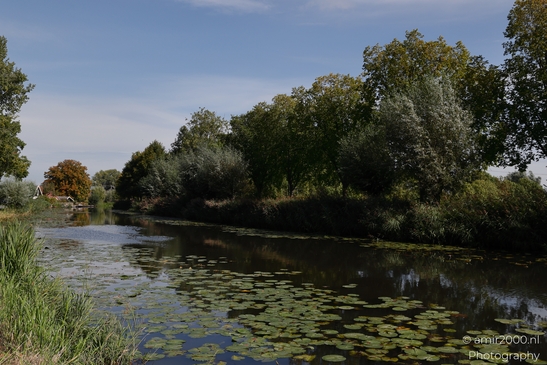 A serene river in the Netherlands, with lush greenery on both banks in Nature Landscape - image from year 2025 #001