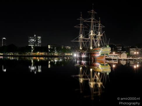 VOC_Ship_Amsterdam_Replica_and_Het_Scheepvaartmuseum_Amsterdam_Netherlands_Night_Photography_Canon_EOS_R5_Mark_II_2025_003.JPG