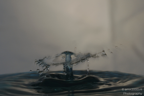 Water droplets in a creative series, captured at high speed to showcase their dynamic shapes and - image from year 2025 #005