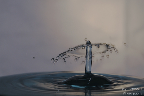 Water droplets in motion captured in a creative series in Water Drops Creative Series. . - image from year 2025 #006