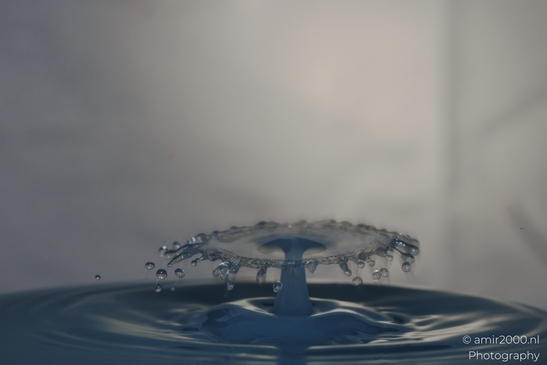 Water droplets in motion captured in a creative series in Water Drops Creative Series. . - image from year 2025 #009