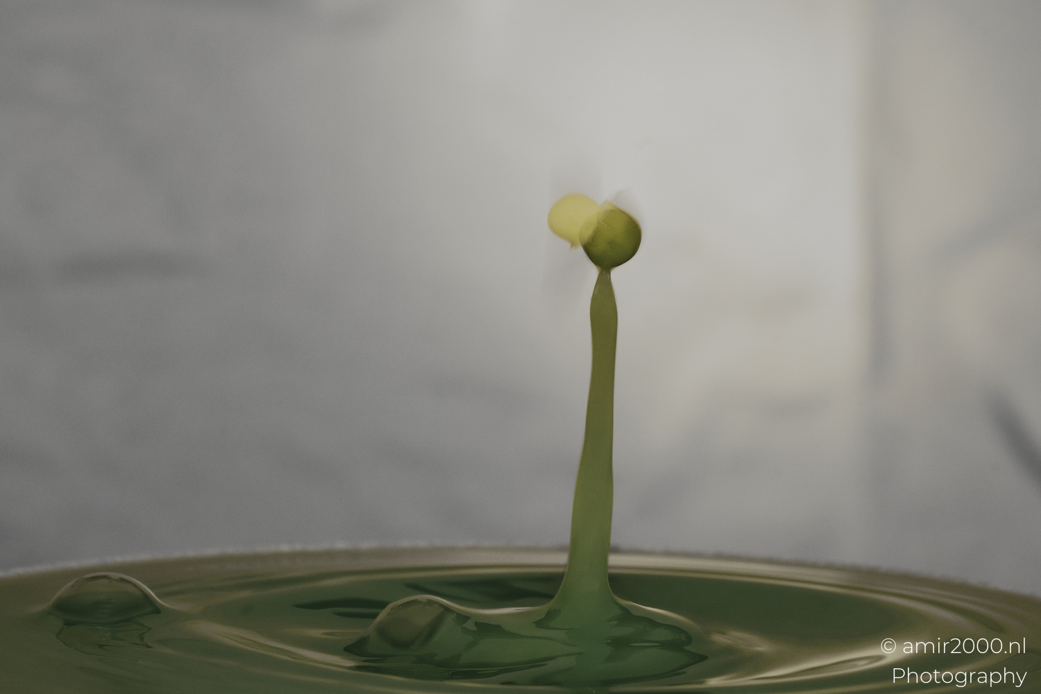 Water Drop Collision Art - Experimental Macro by Amir Darzi