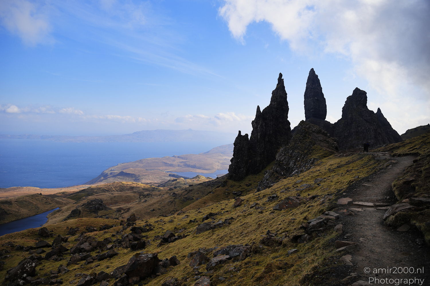 Wind on the Old Man of Storr