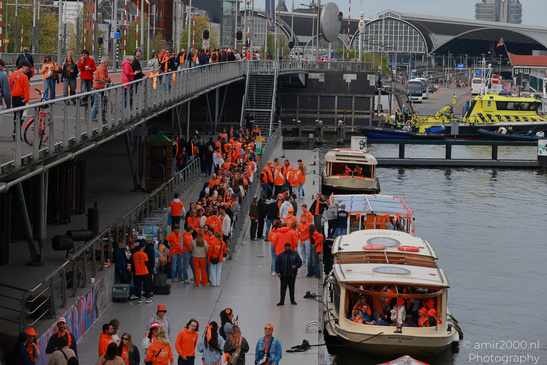 Koningsdag birthday celebration for King Willem Alexander in Amsterdam, Netherlands with boats, - image from year 2026 #022