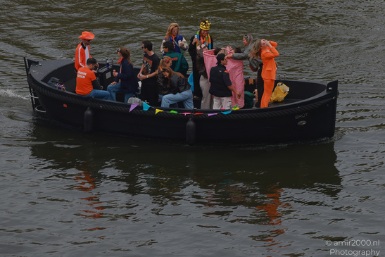 Koningsdag birthday celebration for King Willem Alexander in Amsterdam, Netherlands with boats - image from year 2026 #026