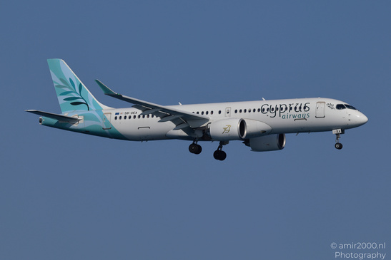 Cyprus_Airways_Airbus_A220-300_5B-DEA_Landing_Larnaca_Cyprus_Aviation_Photography_Canon_EOS_R5_Mark_II_2026_002.JPG