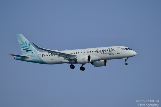 Cyprus_Airways_Airbus_A220-300_5B_DEA_Landing_In_Larnaca_Cyprus_Aviation_Photography_Canon_EOS_R5_Mark_II_2026_001.JPG